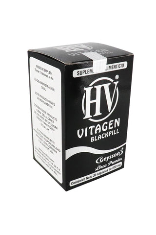 CAPS. HV VITAGEN BLACKPILL C/30 550MG
