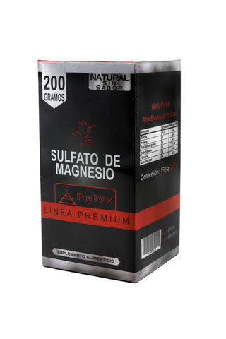 POLVO SULFATO DE MAGNESIO C/200 GRS  Linea Premium 1x64