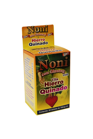TBS. NONI CON GINSENG VITA HIERRO Q. C/60