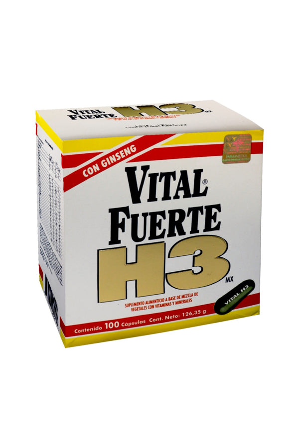 CAPS. VITAL FUERTE H3 C/100