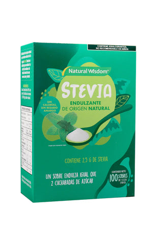 NAREVIA STEVIA ENDULZANTE NATURAL C/100 SOBS.