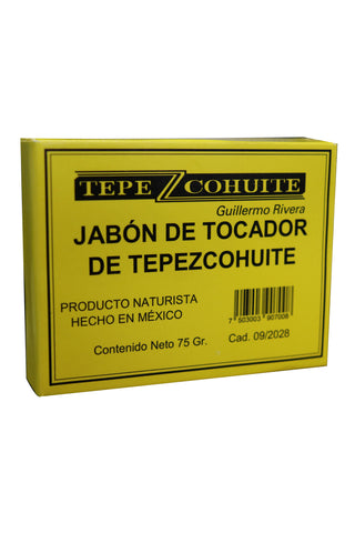 JABON DE TOCADOR DE TEPEZCOHUITE 75GR.