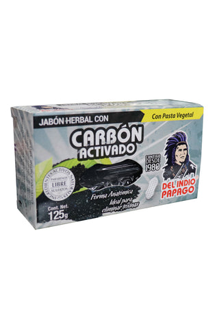 JABON HERBAL  CON CARBON ACTIVADO 125GR
