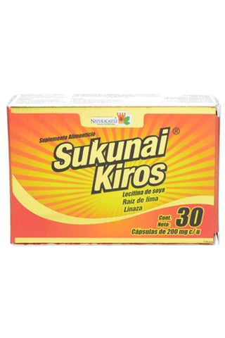 CAPS. SUKUNAI KIROS C/30* lecitina de soya,raiz de lima y linaza