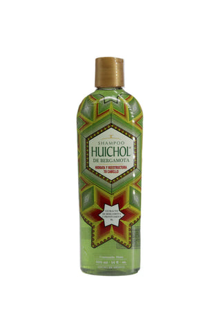 SHAMPOO DE BERGAMOTA DEL INDIO HUICHOL 400ml* hidrata, Reestructura.1X12