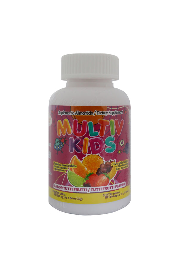 TBS. MULTIV KIDS  Masticables  SABOR TUTIFRUTI  con Vitaminas y Minerales C/60 1x30*