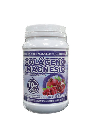 COLAGENO HIDROLIZADO CON MAGNESIO ADICINOADO CON LISINA 1.200 KG SABOR GRANADA/FRAMBUESA*