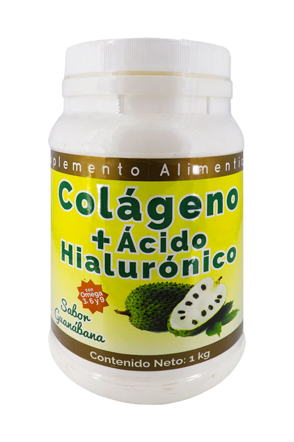 COLAGENO+ACIDO HILURONICO SABOR GUANABANA 1KG