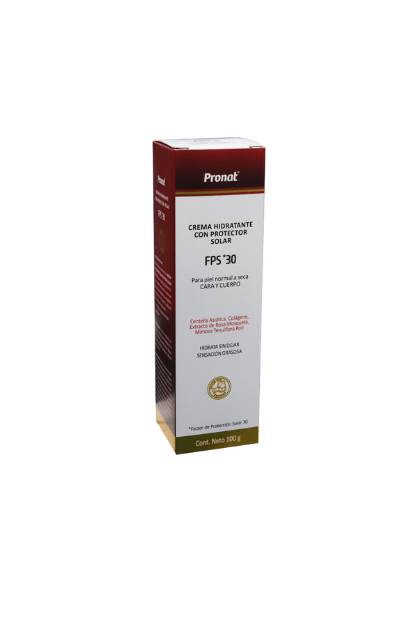 CREMA HIDRATANTE CON PROTECTOR SOLAR 100 GR 30 FPS