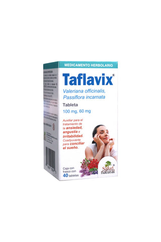 TBS. TAFLAVIX FRASCO C/40 valeriana y pasiflora 1X100