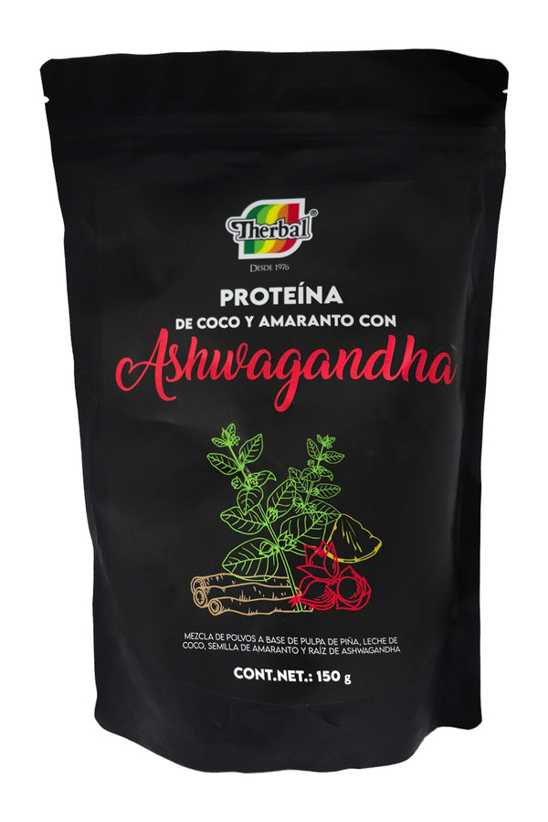 PROTEINA DE COCO Y AMARANTO CON ASHWAGANDHA 150 GR 1X10