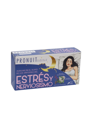 CAPS. PRONUIT REMEDIO HERBOLARIO C/30  . AUXILIAR EN EL ALIVIO DE SÍNTOMAS DE ESTRÉS Y NERVIOSISMO.