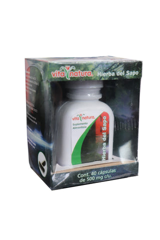 CÁPS.  HIERBA DEL SAPO C/40 500 MG