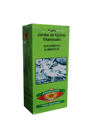 JARABE DE AJOLOTE VITAMINADO 180 ML.