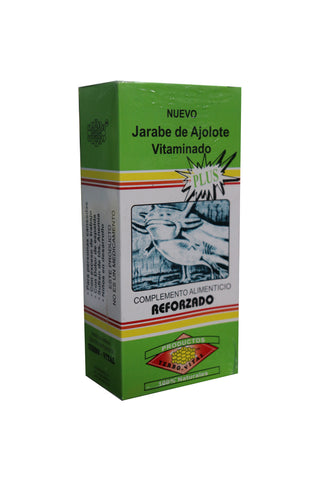 JARABE DE AJOLOTE VITAMINADO PLUS 180 ML.