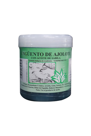 UNGUENTO DE AJOLOTE CON ACEITE DE SÁBILA 120 GR .