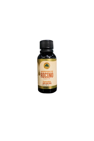 ACEITE PURO DE RICINO COMESTIBLE 100% NATURAL 60 ML*