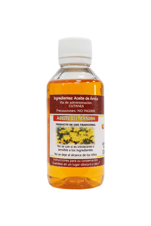 ACEITE DE ÁRNICA C/120ML. VÍA DE ADMINISTRACIÓN CUTANEA.