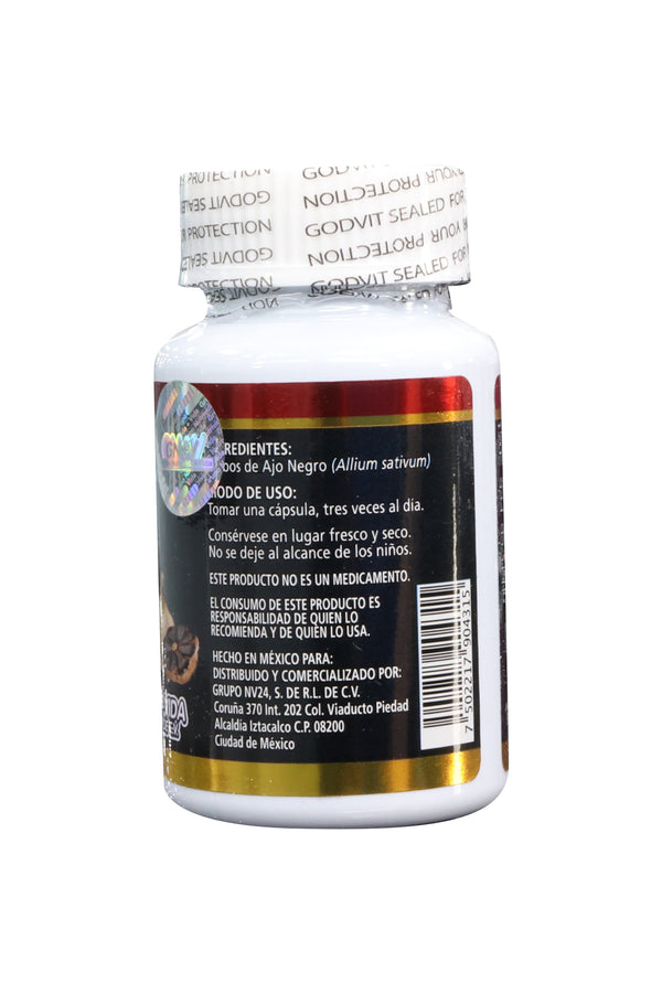 CAPS. AJO NEGRO C/60 DE 500 MG C/U. GODVIT.