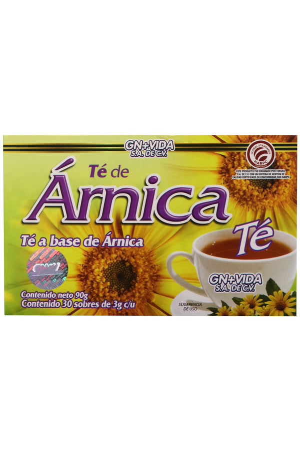 TÉ ÁRNICA C/30 SOBRES DE 3 GR C/U. TÉ A BASE DE ÁRNICA. CERTIFICADO DE CALIDAD HARPC.