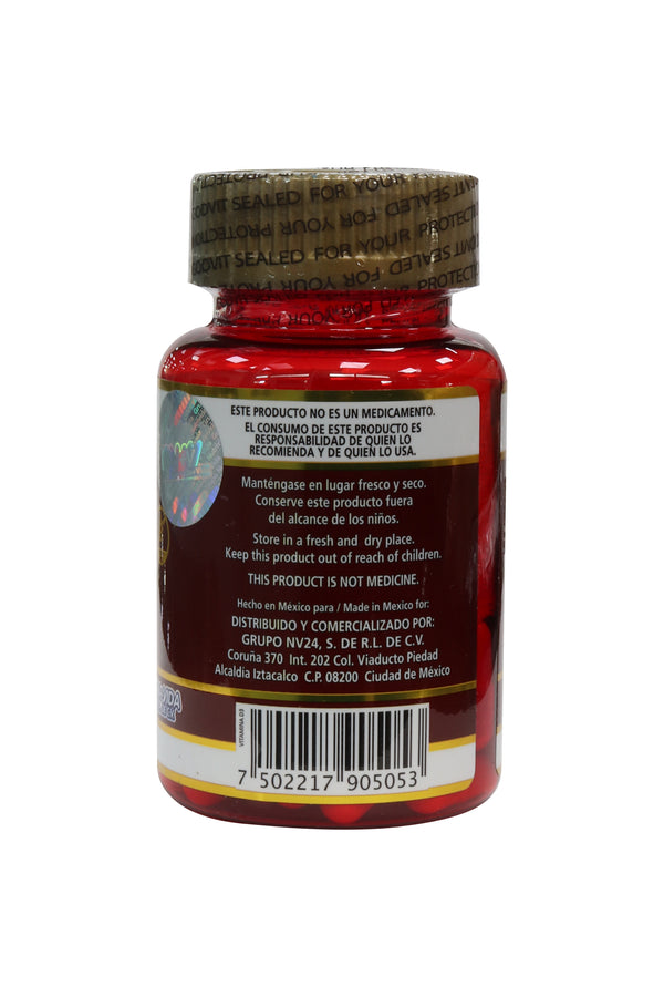 CAPS. VITAMINA D3 10 MCG C/30 DE 500 MG. GLUTEN FREE.