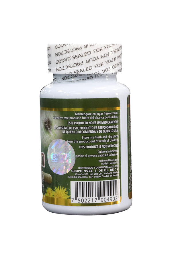CAPS. DIENTE DE LEÓN C/60 DE 500 MG C/U. GODVIT.