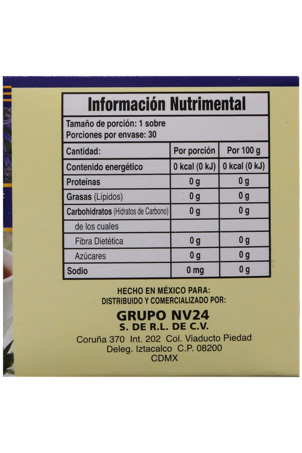 TÉ HIERBA DEL SAPO C/30 SOBRES DE 3GR C/U. CERTIFICADO DE CALIDAD HARPC.