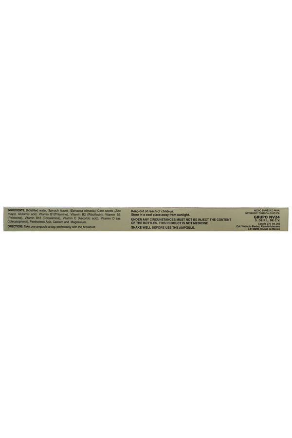 AMP. TIAMINA Y ACIDO GLUTAMICO SOLUCIÓN INGERIBLE C/10 AMP. DE 10 ML. ADICIONADO CON VITAMINAS Y MINERALES.