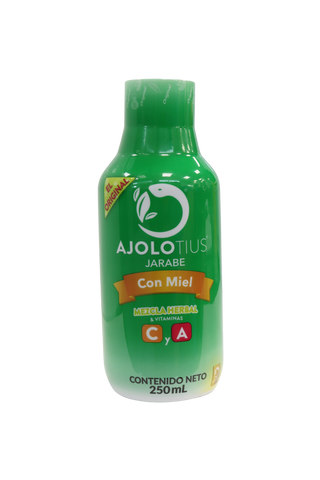 JARABE AJOLOTIUS CON MIEL C/250 ML. EL ORIGINAL. MEZCLA HERBAL & VITAMINAS C Y A.