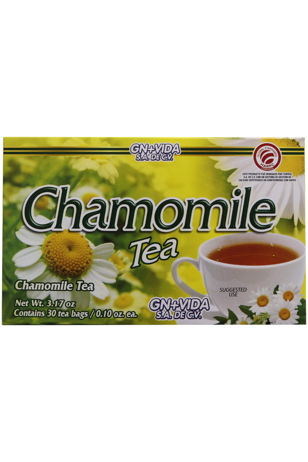TÉ MANZANILLA C/30 SOBRES DE 3GR C/U. CERTIFICADO DE CALIDAD HARPC.