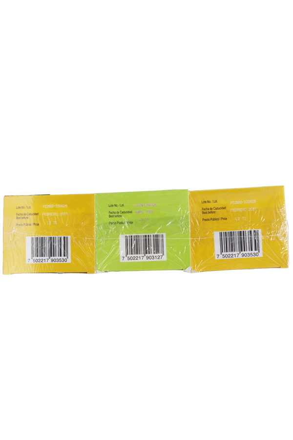 OFERTA 1 TÉ LIMÓN C/15 SOB DE 3 GR C/U + 2 TÉ PIÑALIM TÉ A BASE DE PIÑA, LINAZA, TÉ VERDE, TÉ ROJO Y TÉ BLANCO C/15 SOB DE 3 GR C/U