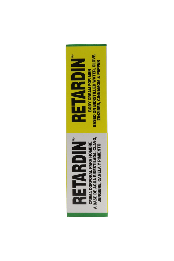 CREMA CORPORAL PARA HOMBRE RETARDIN 15 GR. A BASE DE , CLAVO, JENGIBRE, CANELA Y PIMIENTO.