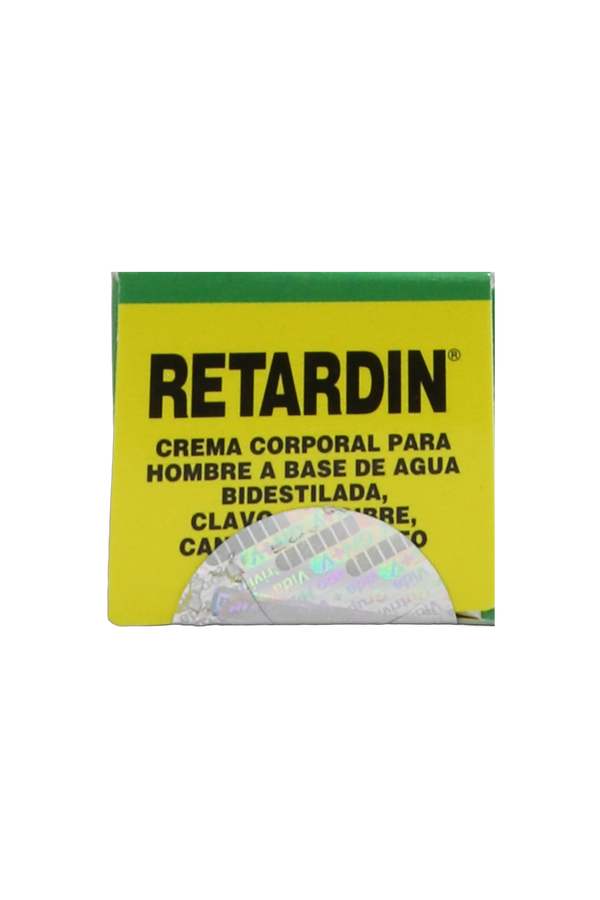 CREMA CORPORAL PARA HOMBRE RETARDIN 15 GR. A BASE DE , CLAVO, JENGIBRE, CANELA Y PIMIENTO.