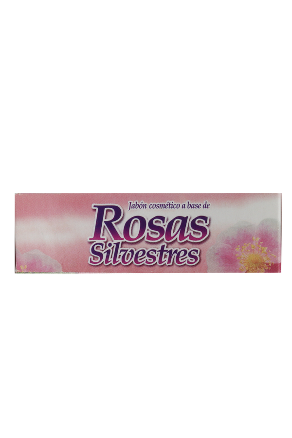 JABÓN COMSMÉTICO A BASE DE ROSAS SILVESTRES C/90 GR. JABÓN COSMÉTICO CON FORMULA TRAADICIONAL.