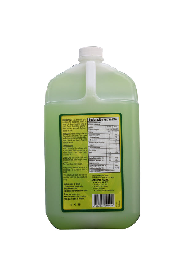 BEBIDA DE SÁBILA AGAVE AZUL, NOPAL, VITAMINA C Y E CON 2LTS.