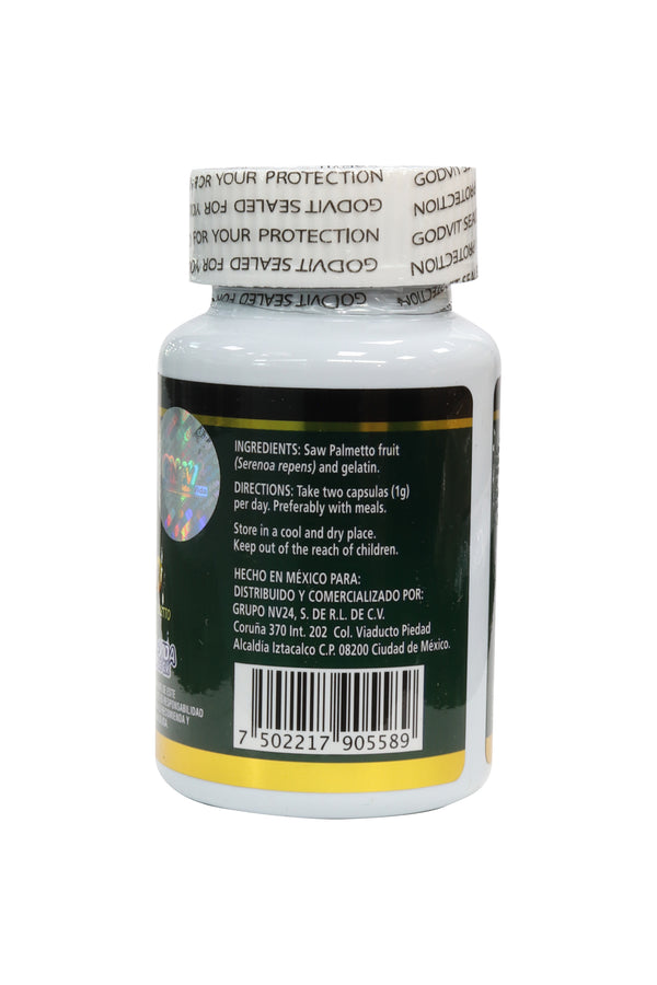 CAPS. SAW PALMETTO C/60 DE 500 MG.