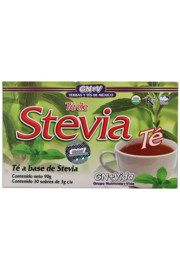 TÉ STEVIA C/30 SOBRES DE 3 GR C/U. CERTIFICADO DE CALIDAD HARPC.