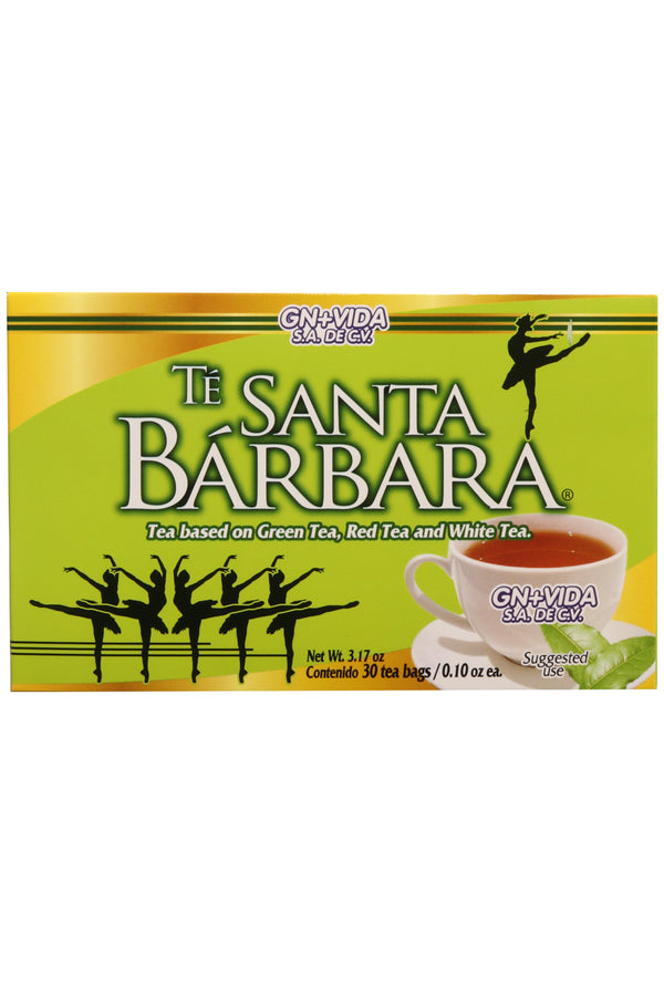 TÉ SANTA BÁRBARA C/30 SOBRES  DE 3GR C/U. TÉ A BASE DE TÉ VERDE, TÉ ROJO Y TÉ BLANCO. CERTIFICADO DE CALIDAD HARPC.