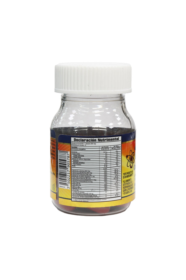 CAPS. TRIGNYECTA CON COMPLEJO B Y ÁCIDO FÓLICO C/15 DE 500 MG C/U. A BASE DE VITAMINAS, MINERALES E INGREDIENTES HERBALES. REFORZADA CON LEVADURA DE CERVEZA Y CÚRCUMA.
