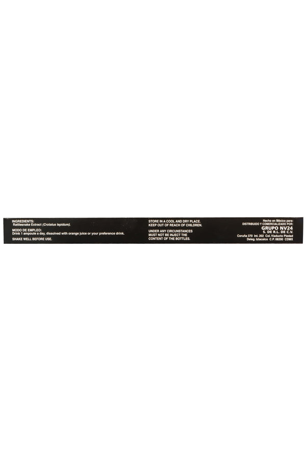AMP. VÍBORA DE CASCABEL SOLUCIÓN INGERIBLE C/10 AMP. DE 10 ML. C/U