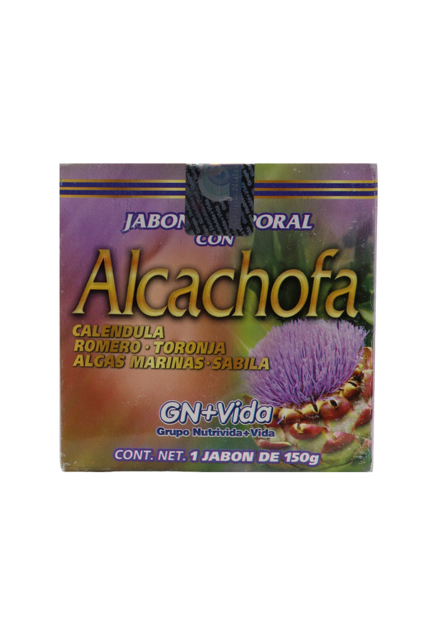 JABÓN CORPORAL CON ALCACHOFA, CALENDULA, ROMERO , TORONJA, ALGAS MARINAS Y SABILA C/150 GR.