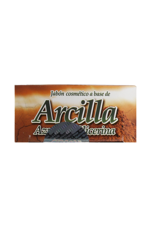 JABÓN COSMÉTICO A BASE DE ARCILLA , AZUFRE Y GLICERINA C/ 90 GR. JABÓN COSMÉTICO CON FÓMULA TRADICIONAL.
