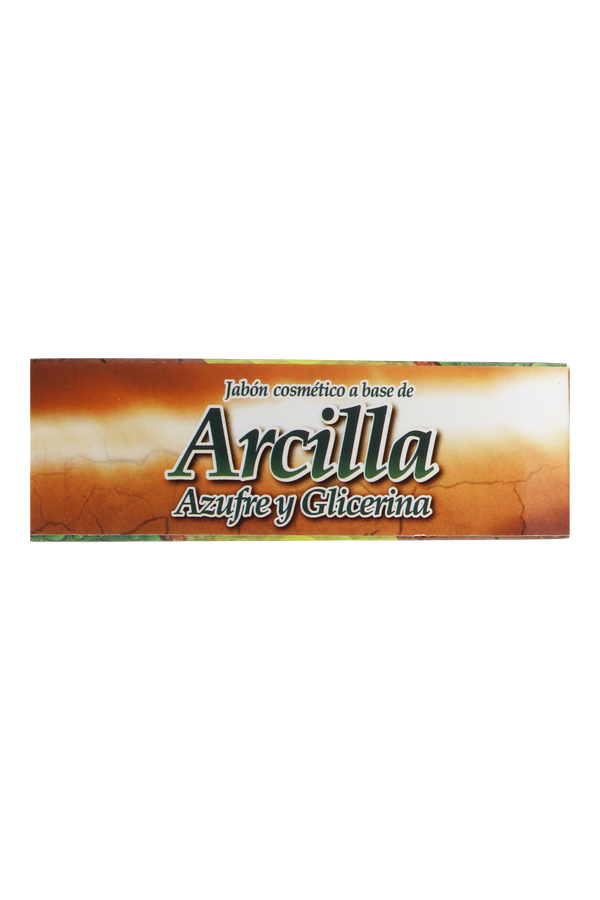 JABÓN COSMÉTICO A BASE DE ARCILLA , AZUFRE Y GLICERINA C/ 90 GR. JABÓN COSMÉTICO CON FÓMULA TRADICIONAL.