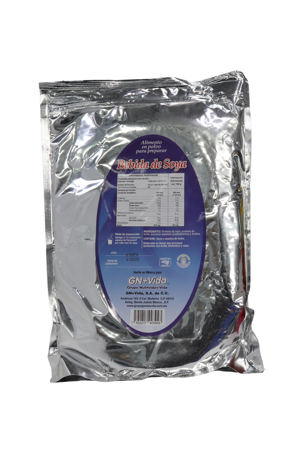 ALIMENTO EN POLVO PARA PREPARAR BEBIDA DE SOYA C/1KG  SABOR NATURAL. FUENTE DE PROTEÍNA DELICIOSA Y NATURAL.