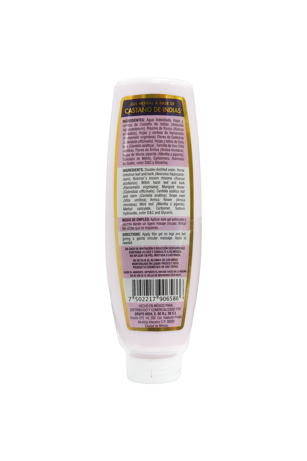 GEL HERBAL A BASE DE CASTAÑO DE INDIAS C/ 300 GR. PIES Y PIERNAS CANSADAS.