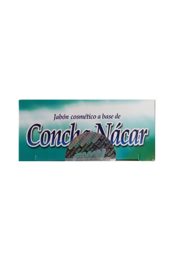 JABÓN COSMÉTICO A BASE DE CONCHA NÁCAR C/90 GR. JABÓN COSMÉTICO CON FÓRMULA TRADICIONAL.