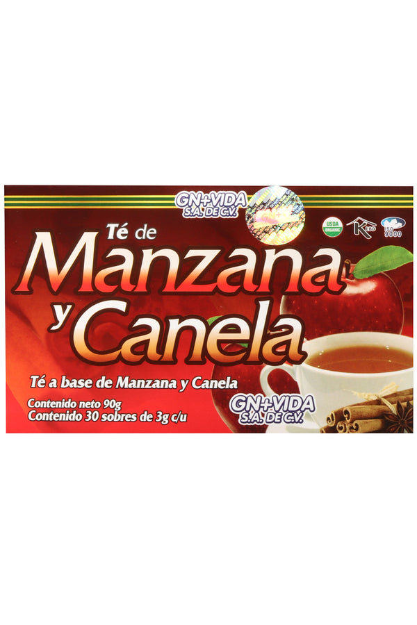 TÉ MANZANA Y CANELA C/30 SOBRES 3GR C/U.