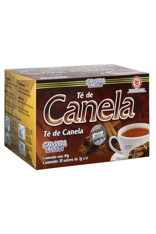 TÉ CANELA C/30 SOBRES DE 3 GR C/U. CERTIFICADO DE CALIDAD HARPC.