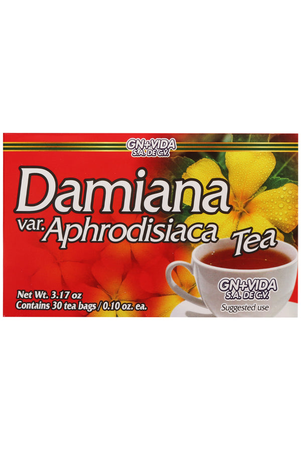 TÉ DAMIANA VAR. APHRODISIACA C/30 SOBRES DE 3GR C/U. CERTIFICADO DE CALIDAD HARPC.