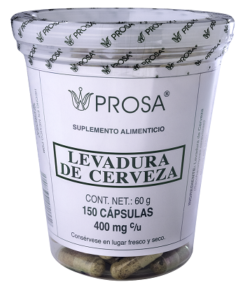 CAPS. LEVADURA DE CERVEZA C/150